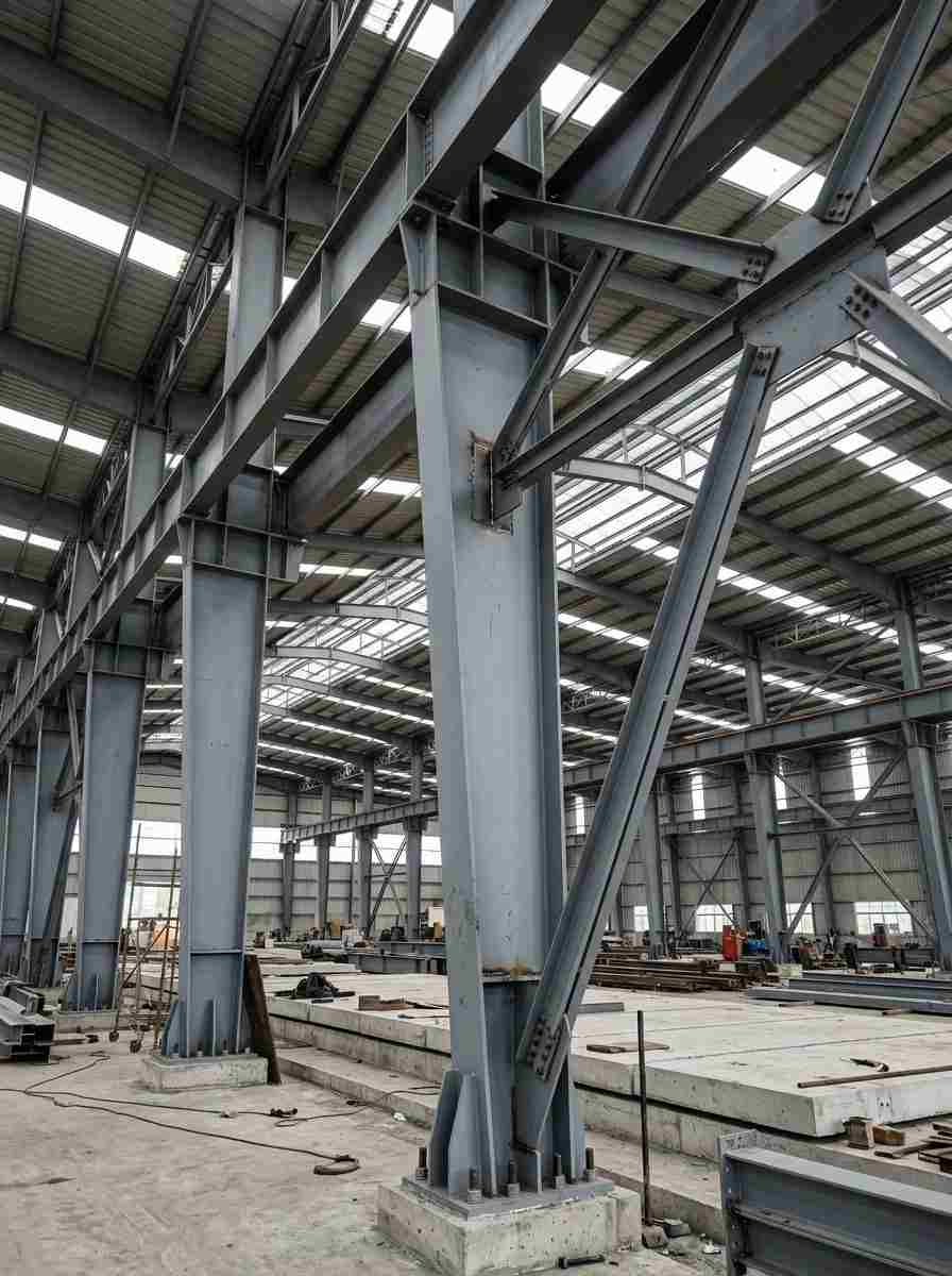 Heavy PEB Factory Column Assembly